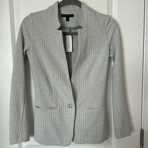 Banana Republic Gray Unstructured Blazer